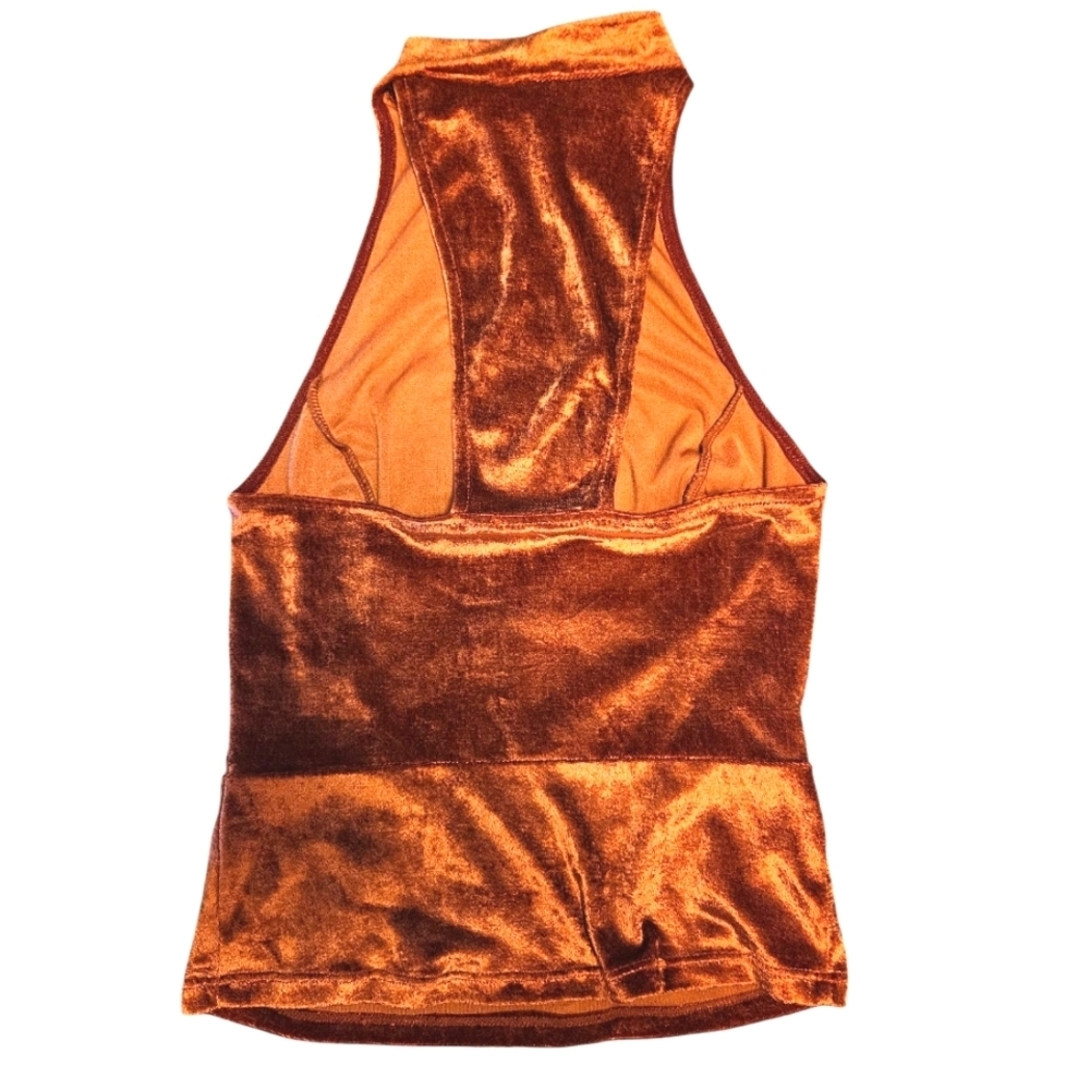 Free People Velvet Mock Neck Sleeveless Top Size XS - Picture 2 of 6